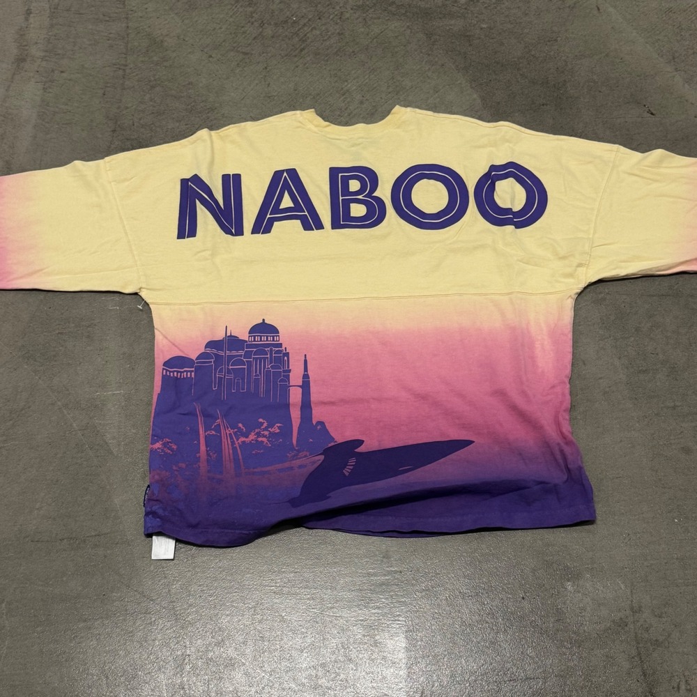 Disney Parks Star Wars Naboo Spirit Jersey Ombre Yellow Pink Purple Large L